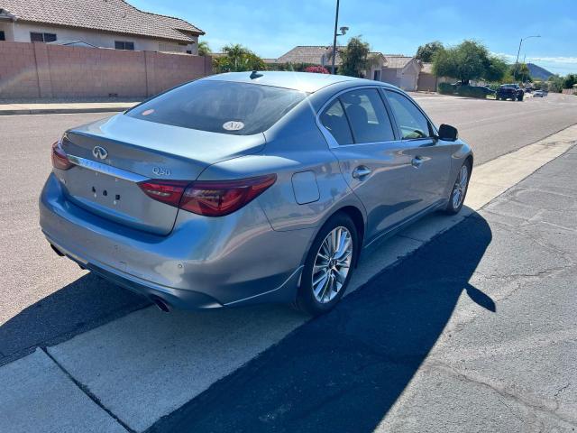 JN1EV7AR3JM441650 - 2018 INFINITI Q50 LUXE GRAY photo 4