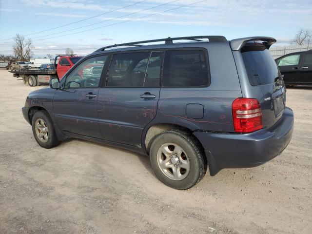 JTEGD21A030063430 - 2003 TOYOTA HIGHLANDER BLUE photo 2