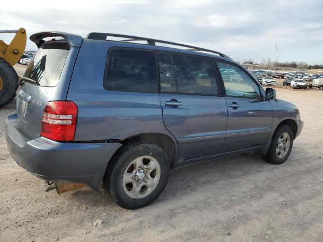 JTEGD21A030063430 - 2003 TOYOTA HIGHLANDER BLUE photo 3