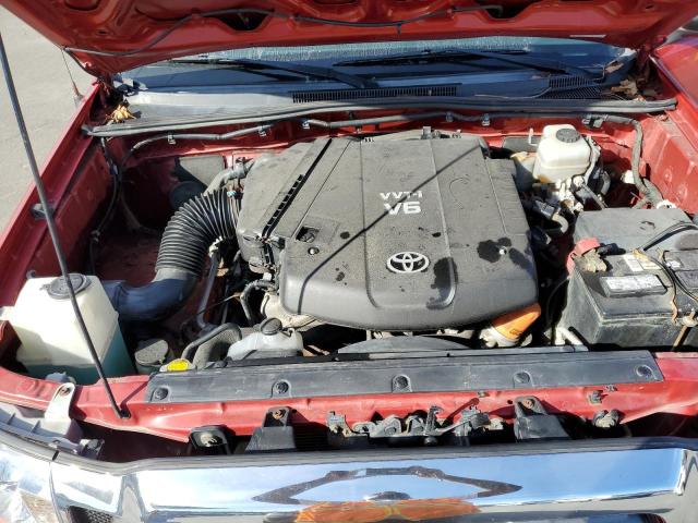 3TMLU4EN2AM042486 - 2010 TOYOTA TACOMA DOUBLE CAB 红色 照片 11