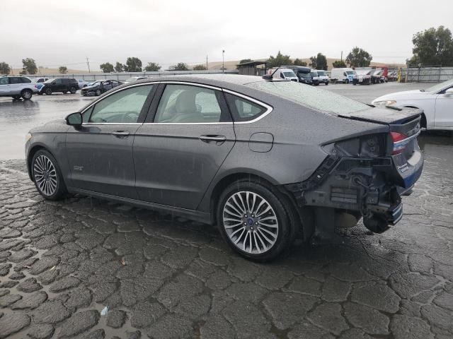 3FA6P0SU1HR277621 - 2017 FORD FUSION TITANIUM PHEV GRAY photo 2