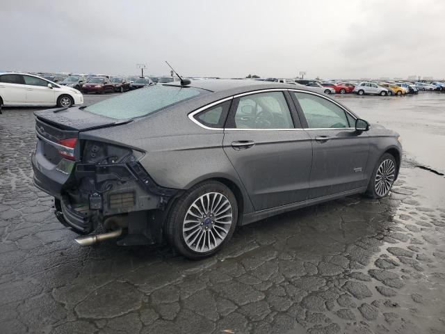 3FA6P0SU1HR277621 - 2017 FORD FUSION TITANIUM PHEV GRAY photo 3