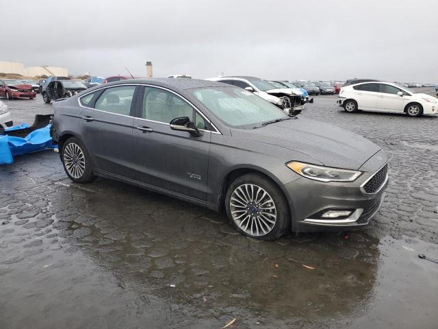 3FA6P0SU1HR277621 - 2017 FORD FUSION TITANIUM PHEV GRAY photo 4