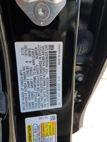 2HGFE4F80TH305208 - 2026 HONDA CIVIC SPORT 黑色 照片 13