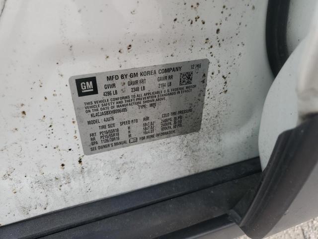 KL4CJASBXHB096485 - 2017 BUICK ENCORE PREFERRED Weiß Foto 12