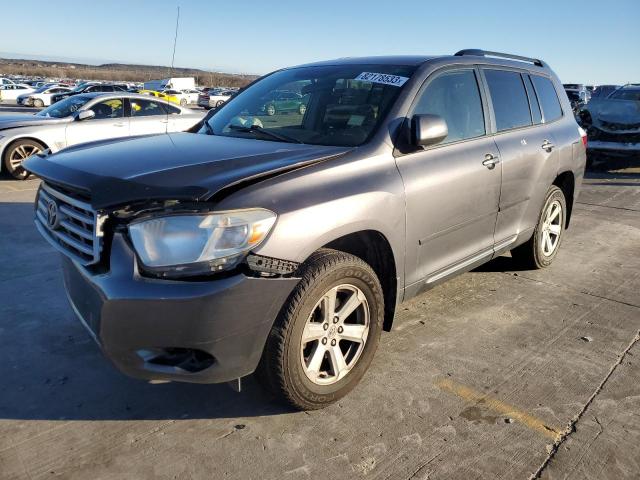 5TDZA3EH1AS004190 - 2010 TOYOTA HIGHLANDER GRAY photo 1