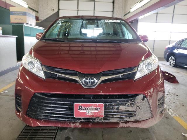 5TDKZ3DC3LS039574 - 2020 TOYOTA SIENNA LE BURGUNDY photo 5