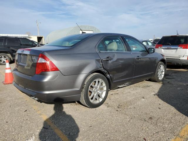 3FAHP0JA0CR444852 - 2012 FORD FUSION SEL GRAY photo 3