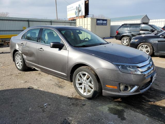 3FAHP0JA0CR444852 - 2012 FORD FUSION SEL GRAY photo 4