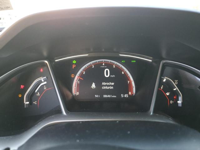 19XFC2F86ME003587 - 2021 HONDA CIVIC SPORT თეთრი ფოტო 9