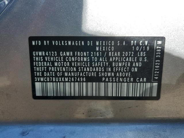 3VWCB7BUXKM267496 - 2019 VOLKSWAGEN JETTA S SILVER photo 13