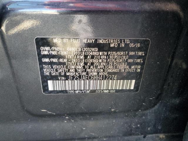 JF2SJAEC6HH412274 - 2017 SUBARU FORESTER 2.5I PREMIUM 灰色 照片 12