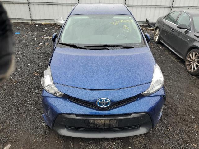 JTDZN3EU8FJ021400 - 2015 TOYOTA PRIUS V BLUE photo 5