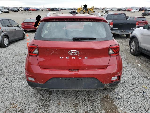 KMHRC8A30NU205917 - 2022 HYUNDAI VENUE SEL RED photo 6