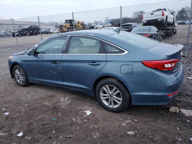 5NPE24AF4FH087567 - 2015 HYUNDAI SONATA SE BLUE photo 2