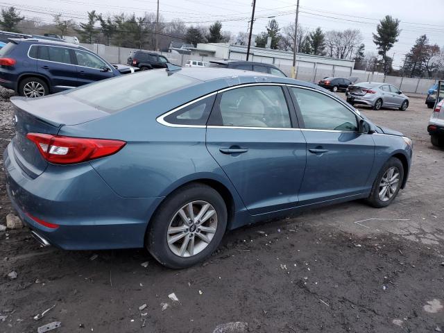 5NPE24AF4FH087567 - 2015 HYUNDAI SONATA SE BLUE photo 3