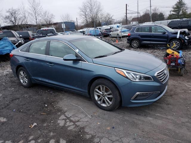 5NPE24AF4FH087567 - 2015 HYUNDAI SONATA SE BLUE photo 4