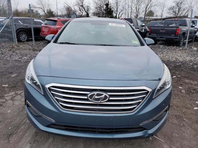 5NPE24AF4FH087567 - 2015 HYUNDAI SONATA SE BLUE photo 5