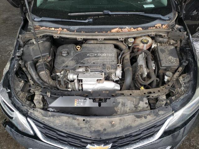 3G1BE6SM0JS591592 - 2018 CHEVROLET CRUZE LT შავი ფოტო 11