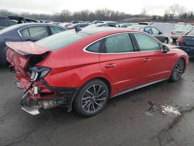 5NPEJ4J28LH010874 - 2020 HYUNDAI SONATA SEL PLUS RED photo 3