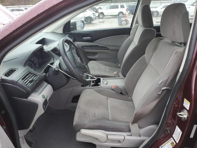 5J6RM3H39DL013422 - 2013 HONDA CR-V LX BURGUNDY photo 7