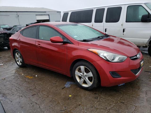 KMHDH4AE2BU126573 - 2011 HYUNDAI ELANTRA GLS RED photo 4