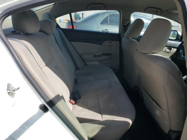 19XFB2F53DE216859 - 2013 HONDA CIVIC LX WHITE photo 10