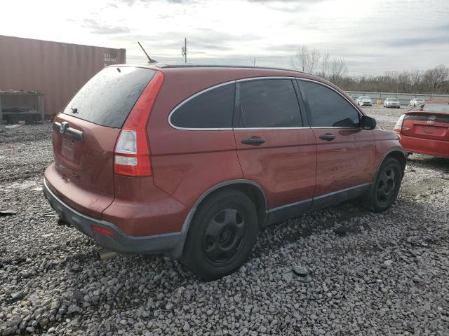 JHLRE38378C036645 - 2008 HONDA CR-V LX RED photo 3