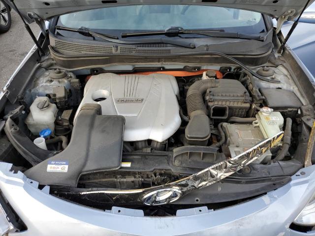 KMHEC4A46DA064626 - 2013 HYUNDAI SONATA HYBRID BLUE photo 11