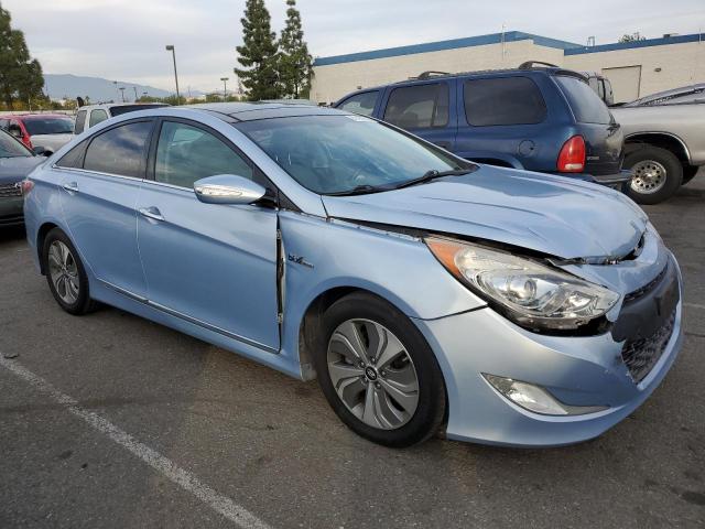 KMHEC4A46DA064626 - 2013 HYUNDAI SONATA HYBRID BLUE photo 4