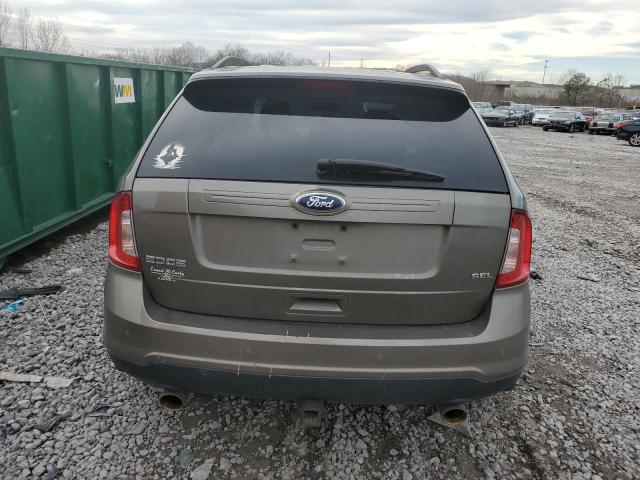 2FMDK3JC8EBB51823 - 2014 FORD EDGE SEL GRAY photo 6