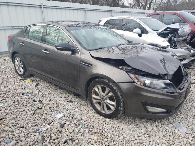 KNAGN4A61B5139289 - 2011 KIA OPTIMA EX GRAY photo 4