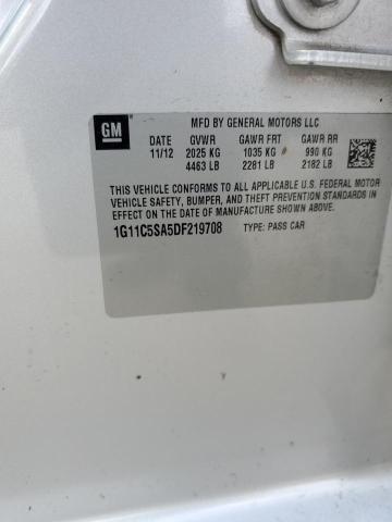 1G11C5SA5DF219708 - 2013 CHEVROLET MALIBU 1LT 灰色 照片 12