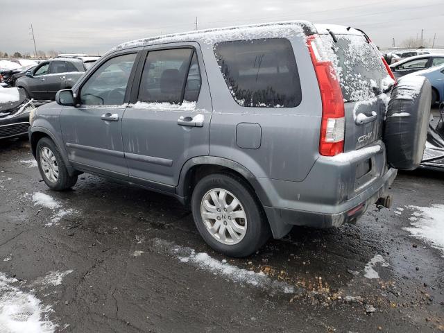 JHLRD78966C051150 - 2006 HONDA CR-V SE GRAY photo 2