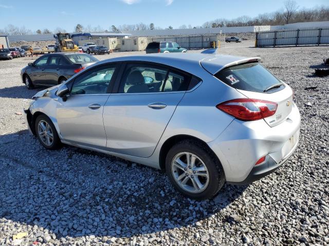 3G1BE6SM2HS538354 - 2017 CHEVROLET CRUZE LT SILVER photo 2