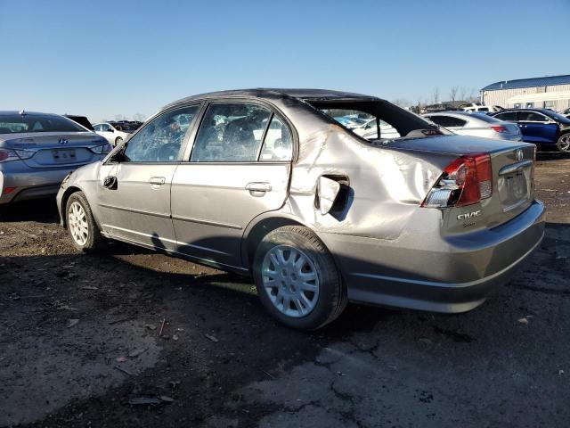 2HGES16534H505834 - 2004 HONDA CIVIC LX GRAY photo 2