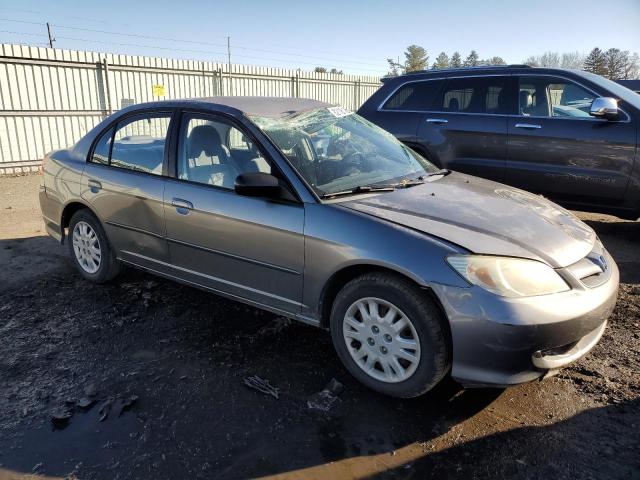 2HGES16534H505834 - 2004 HONDA CIVIC LX GRAY photo 4