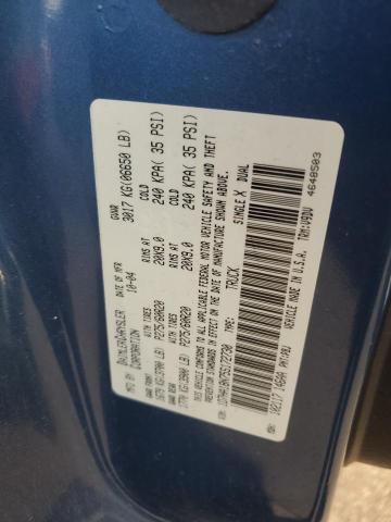 1D7HA18N75S172730 - 2005 DODGE RAM 1500 ST BLUE photo 12