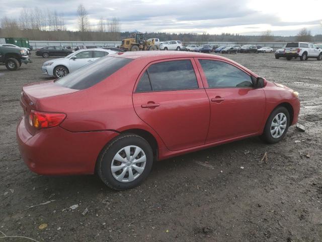 1NXBU4EE3AZ365822 - 2010 TOYOTA COROLLA BASE RED photo 3