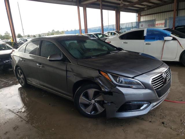 KMHE34L10HA057339 - 2017 HYUNDAI SONATA HYBRID GRAY photo 4