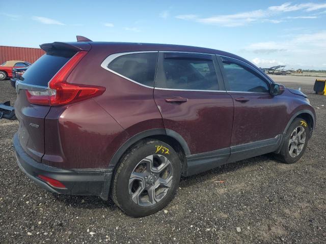 7FARW2H58KE021589 - 2019 HONDA CR-V EX BURGUNDY photo 3