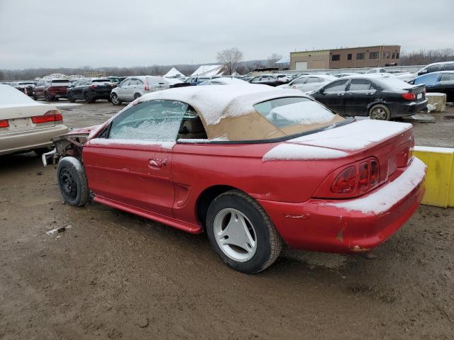 1FALP4443TF201007 - 1996 FORD MUSTANG RED photo 2