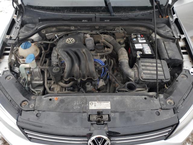 3VWDK7AJ4CM062060 - 2012 VOLKSWAGEN JETTA SILVER photo 11