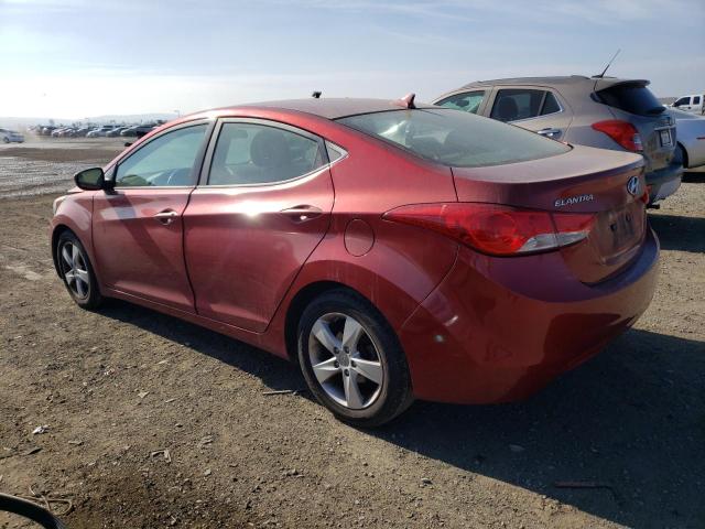 5NPDH4AE8DH377695 - 2013 HYUNDAI ELANTRA GLS BURGUNDY photo 2