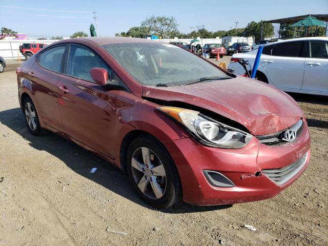 5NPDH4AE8DH377695 - 2013 HYUNDAI ELANTRA GLS BURGUNDY photo 4