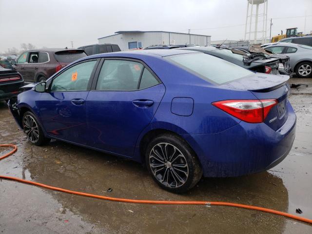 2T1BURHE9EC107109 - 2014 TOYOTA COROLLA L BLUE photo 2