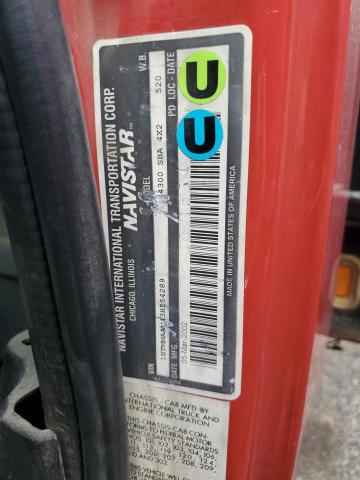 1HTMMAAM43H554289 - 2003 INTERNATIONAL 4000 4300 RED photo 13