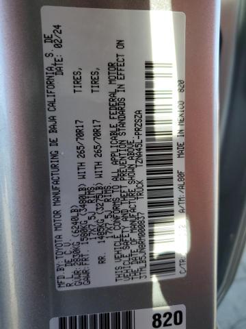 3TMLB5JN8RM000837 - 2024 TOYOTA TACOMA DOUBLE CAB Argent photo 12