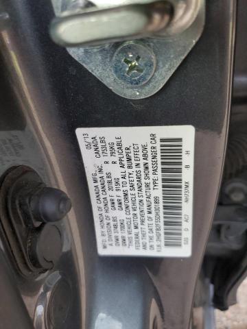 2HGFB2F55DH301899 - 2013 HONDA CIVIC LX GRAY photo 12