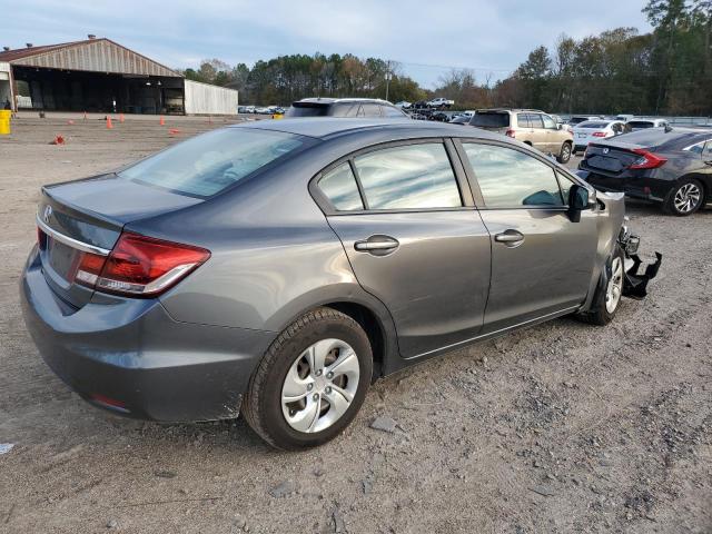 2HGFB2F55DH301899 - 2013 HONDA CIVIC LX GRAY photo 3